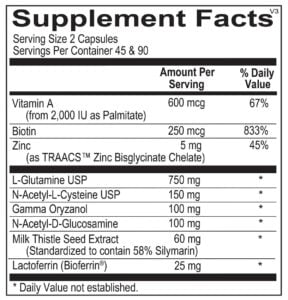 L glutamin biotin plus 1